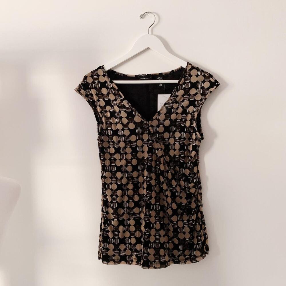 Y2K New York & Company Mesh Top Size L - Picture 4 of 5